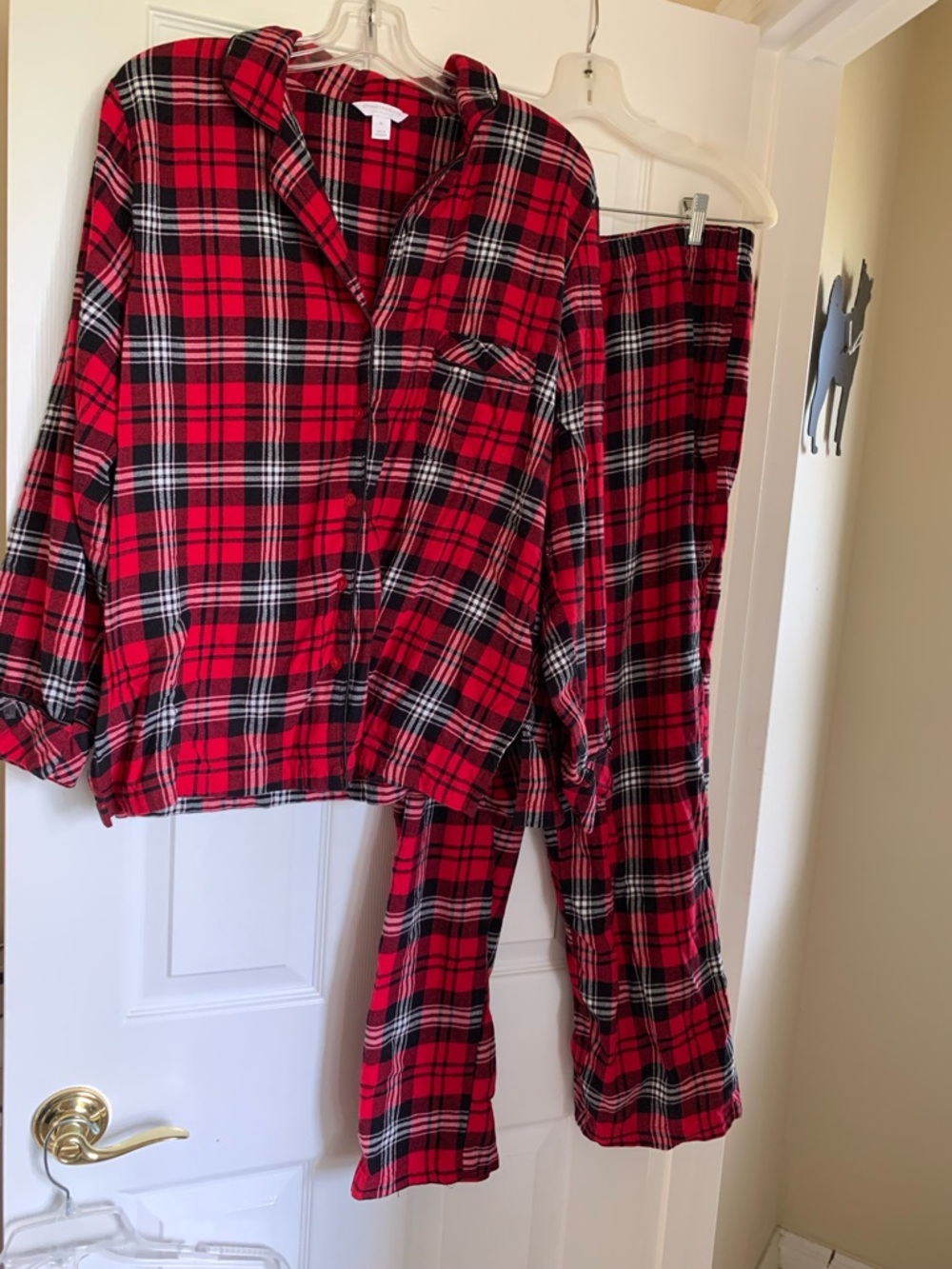 Charter Club Red and Black Plaid Women's Pajama Set